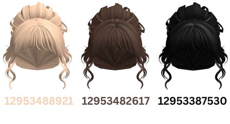 Should I buy this hair someday? If any of the codes don't work, tell me!! Brown Messy Bun Bloxburg Code, Roblox Messy Bun Code, Roblox Messy Bun Hair Codes, Roblox Bun Codes, Messy Bun Roblox Code, Roblox Bun Hair Codes, Berry Avenue Bun Codes, Berry Avenue Codes Hair Bun, Brown Hair Messy Bun