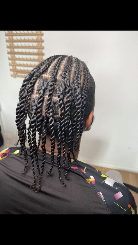 Cornrow Twist Hairstyles Men, Flat Twist Men, Cornrows Into Twists Men, Twist For Boys Hair, Cornrows Into Twists, Fulani Braids Men, Straight Braids, Twist Hair Men, Cornrow Braids Men