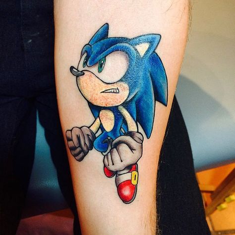 Videogame Tattoos, Sonic Tattoo, Geek Tattoos, Hedgehog Tattoo, Video Game Tattoos, Soldier Tattoo, Design Your Own Tattoo, Cage Tattoos, Nerdy Tattoos