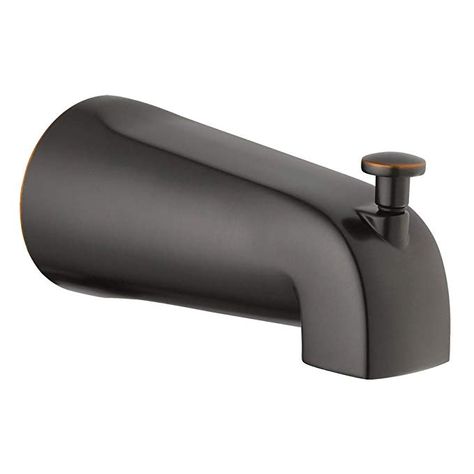 Design House 522938 Slip on Tub Diverter Spout, Oil Rubbed Bronze Multiple Shower Heads, Contemporary Bathtubs, Bathtub Faucets, Clawfoot Tub Faucet, Freestanding Tub Filler, Tub Spout, Stainless Steel Polish, House Wall, Tub Faucet