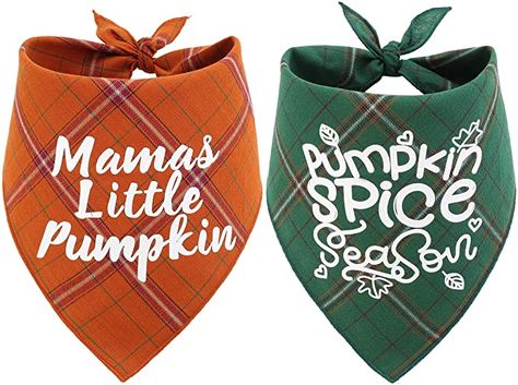 Halloween Dog Bandana, Dog Thanksgiving, Puppy Bandana, Dog Clothes Diy, Dog Business, 2 Letter, Fall Dog, Dog Branding, Dog Clothes Patterns