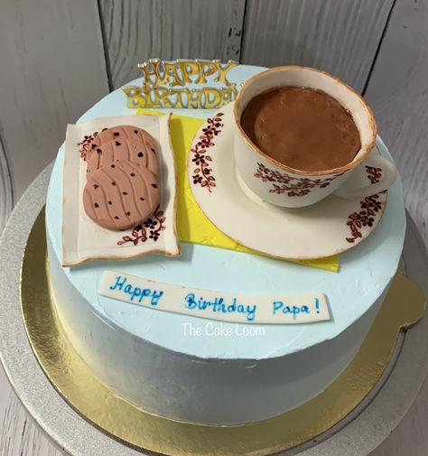 Chai Lover Cake Design, Foodie Cake Design, Chai Cake Design, Funny Cake Designs For Men, Indie Hairstyle, Lover Cake, Chai Cake, Cake Pic, Cake Design For Men