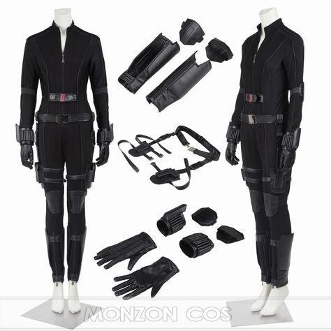 Natasha Romanoff Costume Diy, Black Widow Accessories, Natasha Romanoff Outfit, Diy Black Widow Costume, Natasha Romanoff Costume, Black Widow Halloween Costume, Black Widow Outfit, Widow Costume, Fashion Teens