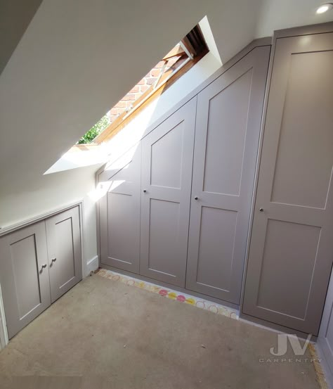 Loft Bedroom Wardrobe Ideas, Loft Bedroom Lighting, Fitted Wardrobe Ideas Sloped Ceiling, Loft Conversion Wardrobe Ideas, Loft Fitted Wardrobe Ideas, Loft Room Wardrobe Ideas, Small Loft Conversion Ideas, Loft Wardrobe Ideas, Loft Storage Ideas