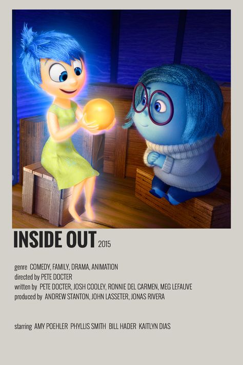 #minimalist #minimalistposter #aesthetic #movieposter #insideout Inside Out Polaroid Poster, Inside Out Minimalist Poster, Inside Out 2 Movie Poster, Inside Out Aesthetic Disney, Inside Out Movie Poster, Inside Out Aesthetic, Ronnie Del Carmen, Inside Out Poster, Inside Out Movie