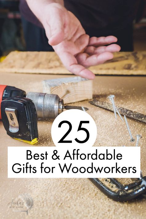 Best and affordable gifts for woodworkers! Gifts for men and women woodworkers | Christmas stocking stuffer ideas for men | gift ideas for DIY and woodworking | Gifts for carpenters | Fathers day gift for woodworkers #Anikasdiylife #giftguide #woodworking Women Woodworkers, Gifts For Woodworkers, Gifts For Carpenters, Woodworking Gifts, Plywood Projects, Woodworking Tools For Beginners, Diy Easter Gifts, Wood Repair, Kreg Jig