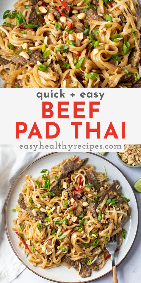 Pad That Recipe, Thai Beef And Noodles, Steak Pad Thai, Pad Tie Noodles, Pad Tie Recipe, Steak Pad Thai Recipe, Thai Beef Wraps, Thai Noodles With Beef, Thai Pad Noodles