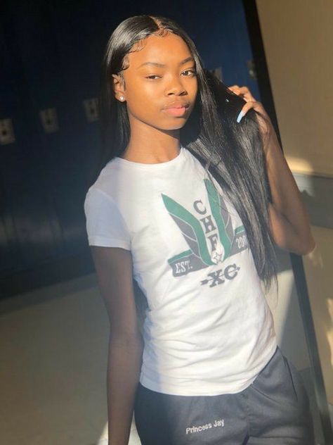 Princess Jay, Sew In Straight Hair, Birthday Hair, Teenage Girl Outfit, Natural Hair Styles Easy, Slick Hairstyles, Box Braids Hairstyles, My Bag