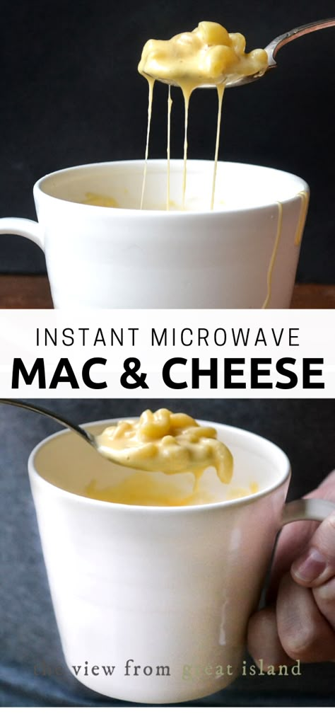 Quick Mac And Cheese Microwave, Macaroni And Cheese Microwave, Macaroni And Cheese In A Mug, Mug Mac And Cheese Microwave Recipes, Mac N Cheese Microwave, Fast Mac And Cheese, Dinner In A Mug, Mac And Cheese Recipe Microwave, Quick Mac And Cheese Recipe