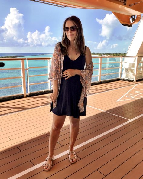 Our Disney Cruise Vacation. What to pack on a Disney Cruise | MrsCasual Summer Cruise Outfits, Cruise Attire, Disney Cruise Vacation, Cruise Pictures, Romantic Cruise, Packing For A Cruise, Cruise Outfits, Spring Floral Dress, Pregnancy Outfits