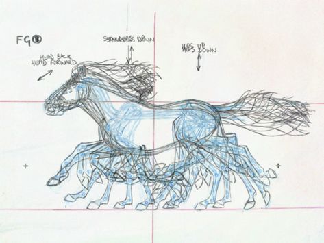 Animation Analysis, James Baxter Animation, Horse Concept Art, Horse Run Cycle, Horse Walk Animation, Horse Running Animation, Drawings Photos, James Baxter, Animation Tips