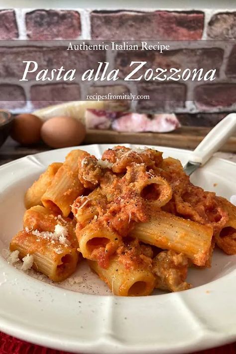 Pasta alla Zozzona (Authentic Roman Recipe) Recipes From Italy, Italian Beef Recipes, High Potassium Foods, Roman Food, Rome Food, Traditional Italian Dishes, Italian Pasta Recipes, Dinner Entrees, Perfect Pasta