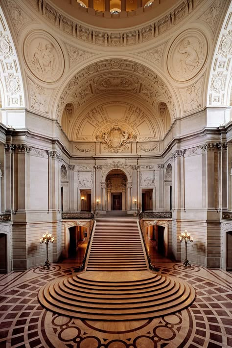 Municipal Hall, San Francisco Architecture, City Hall Architecture, Sf City Hall Wedding, Dream Mansion, San Francisco City Hall, Architecture Design Sketch, Apartment Architecture, San Francisco City