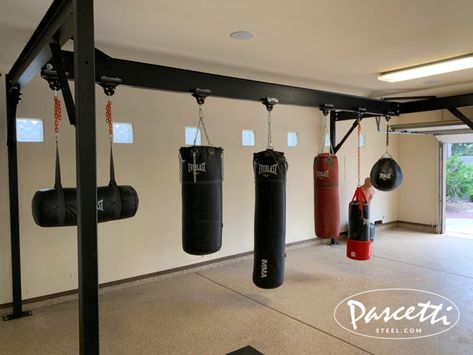 Boxing Gym Design, Jon Bones Jones, Fitness Design Gym, Jon Bones, Gym Products, Home Gym Basement, Martial Arts Gear, Home Gym Garage, Workout Room Home