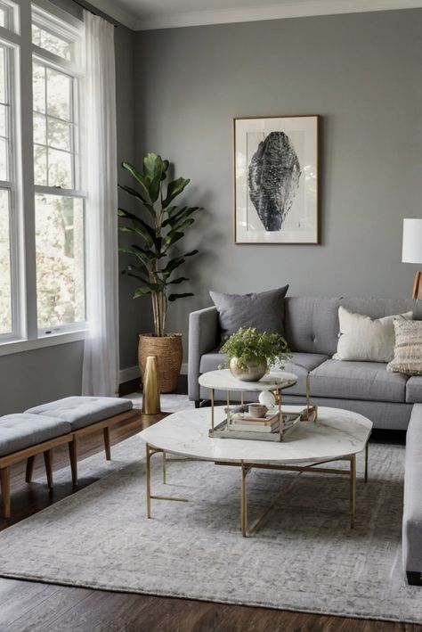 Discover the key to achieving sleek simplicity with Benjamin Moore's Gray Owl. Unlock modern minimalism at its finest.
#ad  


#Colortrend
#wallpaint2024
 #color2024
 #DIYpainting
 ##DIYhomedecor
 #Fixhome Grey Flooring Wall Color Ideas, Light Grey Accent Wall, Benjamin Moore Grey Owl, Modern Bedroom Colors, Grey Wall Color, Solid Wood Kitchen Cabinets, Benjamin Moore Gray, Red Cabinets, Grey Accent Wall