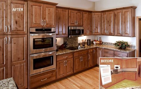 12 Stunning Reface Kitchen Cabinets Before and After Projects You Must See – JimenezPhoto Elegant Kitchen Cabinets, Quartz Countertops Cost, Cost Of Countertops, Kitchen Cabinets Before And After, Kitchen Refacing, Affordable Cabinets, Hickory Cabinets, Corian Countertops, Off White Kitchens