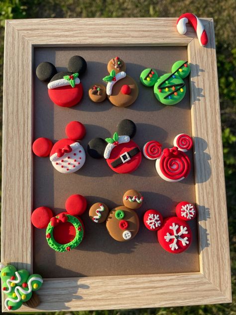 Mini Christmas Clay Ideas, Clay Cristhmas, Things To Make With Clay Christmas, Things To Make Out Of Clay Christmas, Clay Figures Christmas, Clay Ideas For Christmas, Clay Christmas Gift Ideas, Fimo Christmas Ideas, Cute Clay Ideas Christmas