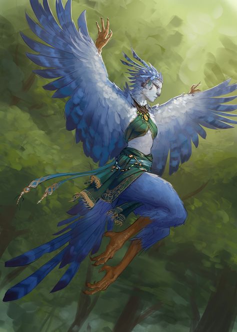 Bird People, Hybrid Art, Fiction Idea, Alien Concept Art, Fantasy Races, Motivational Art, Fantasy Rpg, Fairy Art, Creature Concept