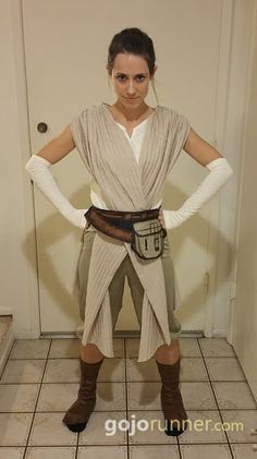 Diy Rey Costume Star Wars, Rey Costume Diy, Star Wars Rey Costume, Rundisney Costumes, Rey Star Wars Costume, Star Wars Costumes Diy, Disneyland Half Marathon, Disfraz Star Wars, Diy Star Wars