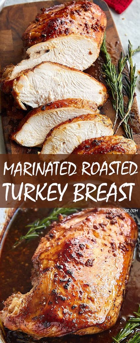 Marinated Turkey Breast, Marinated Turkey, Cooking Turkey Breast, Turkey For Thanksgiving, Turkey Breast Recipe, Roast Turkey Breast, Whole Turkey, Turkey Recipes Thanksgiving, Turkey Dishes