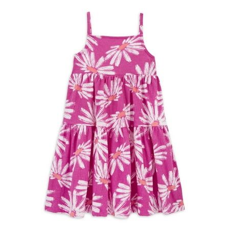 The perfect sun dress for little girls! This spring dress for girls from Carters Child Mine is ready to be added to your cart and to your little ones collection of favorite dresses! With adorable details this tank dress with allover daisy print easily becomes a go-to look for any occasion. Whether shes going on a playdate or headed to school, just pair her favorite sandals or sneakers with this dress and shes got a complete look! This dress is made with the same trusted quality as Carter's and S Tank Top Sewing Pattern, Girls Spring Dresses, Purple Outfits, Dressy Dresses, Little Girl Dresses, Toddler Girl Dresses, Girls Sweaters, Baby Girl Fashion, Girl Pattern