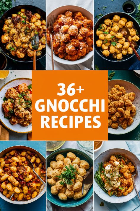 36+ Easy Gnocchi Recipes That Will Make Dinner Delightfully Delicious and Fun to Make!... Whip up some excitement in the kitchen with these tasty gnocchi recipes!... From creamy sauces to savory veggies there's something for everyone. Perfect for family dinners or fun cooking nights with friends. Bring joy to your meals with pasta potatoes cheese herbs and sauces. Let the deliciousness begin!... https://ostrali.com/foodr/gnocchi-recipes What To Serve With Gnocchi Dinners, Dinner Gnocchi Recipes, Diy Gnocchi, Meals With Pasta, Gnocchi Sauce Recipes, Easy Gnocchi Recipes, Gnocchi Dinner, Easy Gnocchi, Gnocchi Sauce