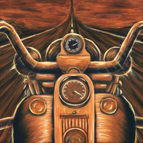 Harley Davidson Painting Sunset painting motorcycle art canvas | Etsy Painting Motorcycle, Art Harley Davidson, Art Moto, Motorcycle Art Painting, Harley Davidson Painting, Cycle Painting, Motorcycle Artwork, Motos Harley, Motorcycle Drawing