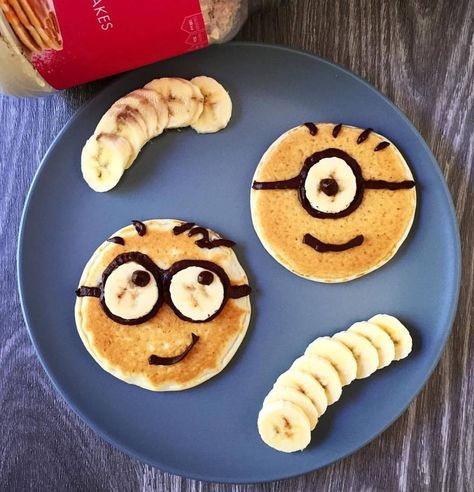 Minion Food, Minion Art, Plats Healthy, Protein Pancakes, Food Art, Minion, Amazing Women, Pancakes, Nutrition