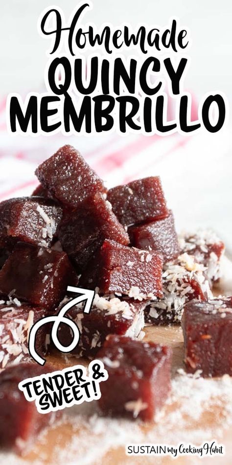 With a soft, creamy texture and gentle, sweet flavor this simple homemade membrillo recipe is a great way to preserve and enjoy quince fruit year-round. Membrillo Recipe, Quince Paste Recipe, Quince Recipes, Quince Paste, Quince Fruit, Fruit Creations, Snack Prep, Paste Recipe, Guilt Free Dessert