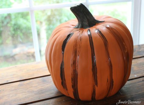 Image Paint Plastic Pumpkins, Paint Plastic, Fall Pumpkin Crafts, Fake Pumpkins, Porch Pumpkins, Halloween Craft Projects, Daily Life Hacks, Plastic Pumpkins, Amazon Kitchen Gadgets