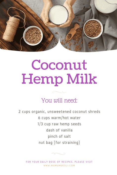 Hemp Milk Recipes, Simple Clean Eating Meal Plan, Hemp Seed Milk, Clean Eating Shopping List, Vegan Shopping List, Homemade Coconut Milk, Breakfast Vegetarian, Make Coconut Milk, Vegan Grocery List