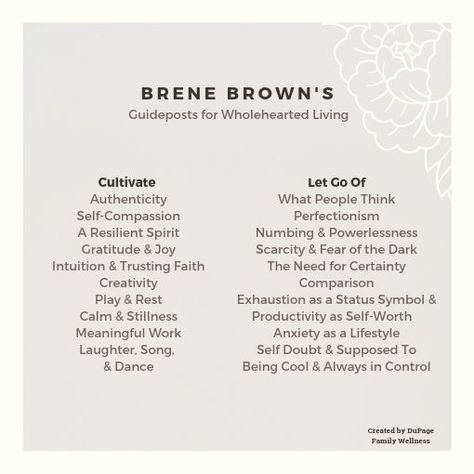 Brene Brown Values List, Brene Brown Free Printable, Braving Brene Brown, Self Compassion Quotes Brene Brown, Berne Brown, Dr Brene Brown, Wholehearted Living, Brown Quotes, Brené Brown