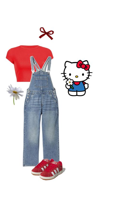 Hello Kitty Halloween Costume, Hello Kitty Costume, Kitty Costume, Classy Halloween Costumes, Trio Halloween Costumes, Pretty Halloween Costumes, Hello Kitty Clothes, Hello Kitty Themes, Hello Kitty Party