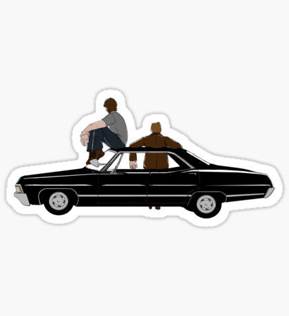 Supernatural Stickers | Redbubble Supernatural Tv Show, Odaiba, Movie Themes, Fantasy Movies, Cars Movie, Botol Air, Cartoon Stickers, Car Cartoon, Stickers For Sale