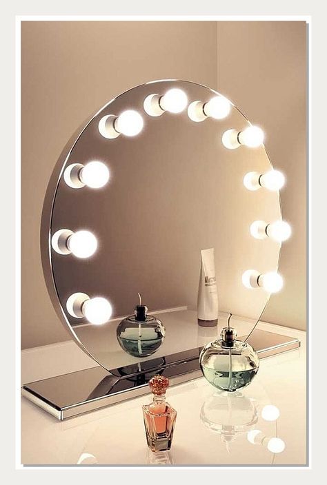 Dressing Room Mirror, Hollywood Makeup Mirror, Diy Vanity Mirror, Hollywood Vanity Mirror, Hollywood Vanity, Hollywood Mirror, Bedroom Dressing Table, Makeup Vanity Mirror, Led Makeup Mirror