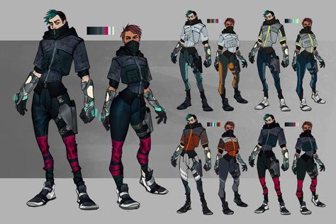 Character Concept: Hacker, Sophia Manio on ArtStation at https://www.artstation.com/artwork/xXL6W Hacker Character Design, Cyberpunk Techie Character Art, Sci Fi Apocalypse Character Concept, Cyberpunk Militech, Hacker World, What Is Character, Sci Fi Outfit, Illustration Fantasy, Male Cartoon Characters