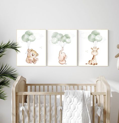 Baby Room Decor Neutral, Gender Neutral Baby Room, Wall Art Animals, Lavender Nursery, Ocean Nursery Decor, Mint Nursery, Purple Nursery, Blue Nursery Decor, Gender Neutral Nursery Decor