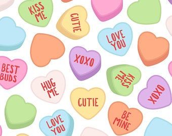 Valentine's day clip art | Etsy Candy Hearts Illustration, Candy Hearts Drawing, Candy Heart Wallpaper, Heart Candy Wallpaper, Candy Heart Drawing, Candy Hearts Wallpaper, Valentine's Candy, Valentines Clipart, Hearts Clipart