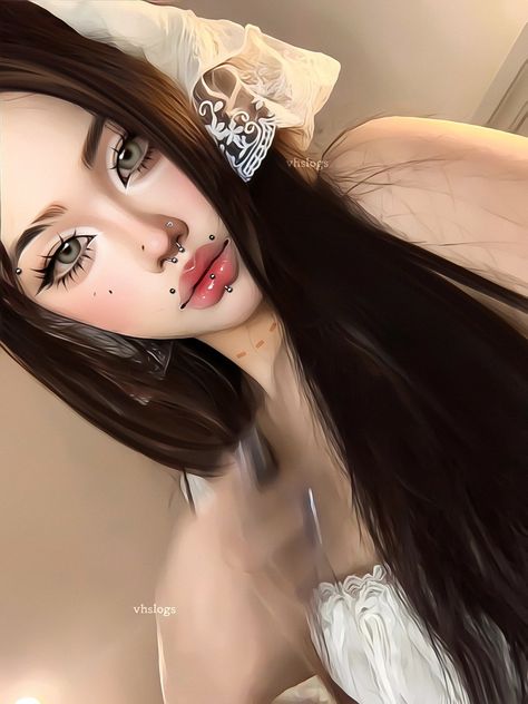 Manip Reference, Manip Edit, Angel Skull, Skull Makeup, Asian Makeup, Brunettes, Woman Face, Cute Pictures, Lips