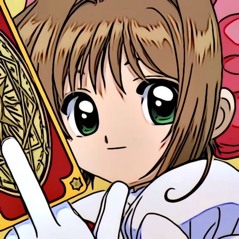 Sakura Kinomoto Icon, Brown Hair Pfp, Cardcaptor Sakura Sakura, Hair Pfp, Pfp Discord, Tsubasa Chronicles, Sakura Kinomoto, Mahō Shōjo, Sakura Card Captor