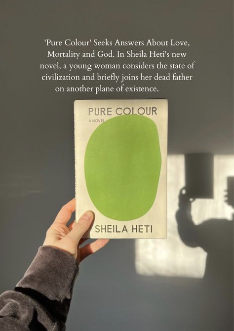 Pure Colour Sheila Heti, Pure Colour Book, Pure Color Book, Coming Of Age Books, Philosophical Books, Books About Art, Contemporary Literature, Coquette Dark, Books Novels