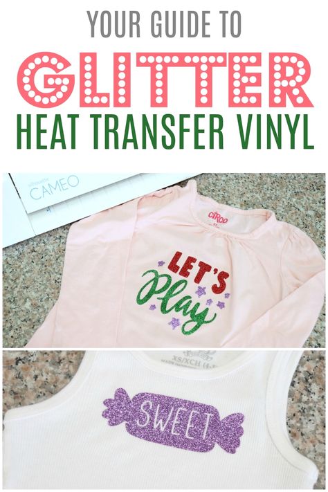 Glitter Vinyl Shirts, Vinyl Tshirt, Diy Locker, Easy Silhouette, Diy Blanket Ladder, Glitter Heat Transfer Vinyl, Diy Shirts, Tshirt Business, Glitter Crafts