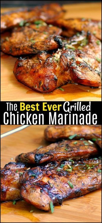 Grilled Chicken Marinade, Meat Marinade, Chicken Marinade Recipes, Chicken Marinade, Marinade Recipes, Grilled Chicken Recipes, Think Food, Chicken Marinades, Idee Pasto Sano