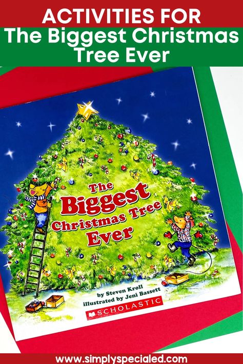 Have you read the Christmas picture book, The Biggest Christmas Tree Ever? I’m sharing my favorite The Biggest Christmas Tree Ever activities. These book companions are perfect for my special education students. Elementary special ed students can practice reading comprehension activities with story maps and sequencing activities. Students can also practice vocabulary activities. Visual crafts for kids will be a favorite when they create the paper plate Christmas tree craft. Christmas Classroom Activities, Preschool Christmas Books And Activities, A Wish To Be A Christmas Tree Activities, Christmas Tree Stem Activities, Christmas Book Activities Kindergarten, Christmas Tree Reading Class Inspired, Christmas Read Alouds 2nd Grade, Special Education Reading Comprehension, Christmas Tree Writing Activity