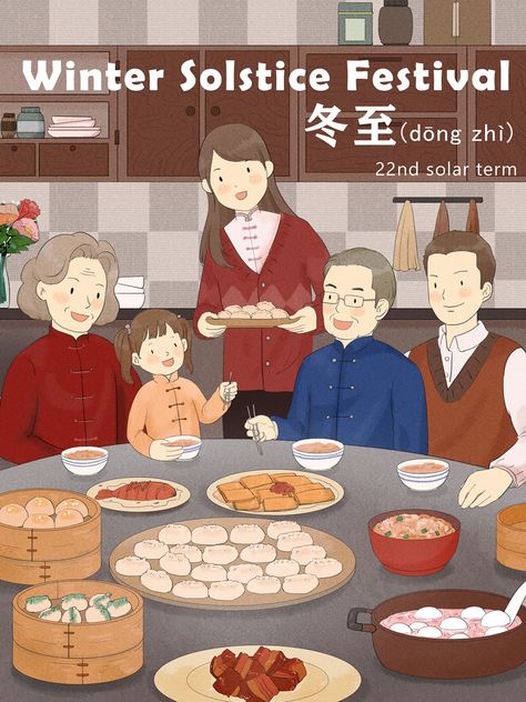 Winter Solstice in 2020 - cchatty Dong Zhi Festival, Dong Zhi, Chinese Holidays, Chinese Festival, The Turning, Turning Point, Learn Chinese, Make Friends, Winter Solstice