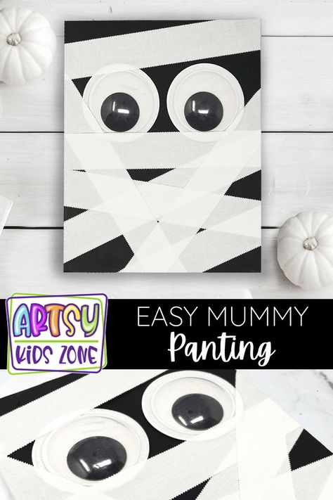 Mummy Crafts For Kids Preschool, Mummy Arts And Crafts For Kids, Mummy Crafts For Toddlers, Mummy Art For Toddlers, Mummy Craft Preschool, Mummy Craft, Mummy Crafts For Kids, Halloween Ideas For Toddlers, Mummy Activities