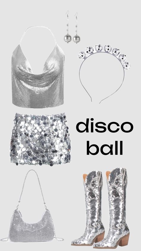 Kostüm Disco Kugel, Disco Ball Halloween Costume, Disco Ball Halloween, Halloween Costume Cute, Cute Aesthetic, Disco Ball, Costume Ideas, Halloween Costume, Halloween Costumes