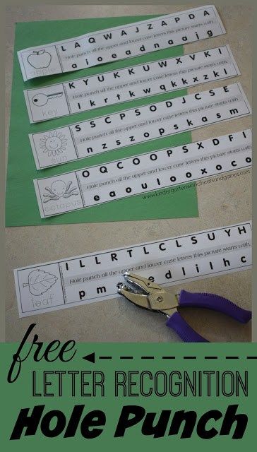 FREE Letter Recognition Hole Punching Activity Activity For Preschool, Letter Recognition Activities, Kindergarten Letters, Alphabet Recognition, Cute Letter, Abc Activities, Letter Identification, Preschool Literacy, Task Boxes