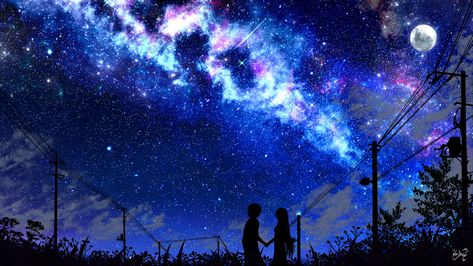 Download wallpaper 3840x2160 silhouette, night, starry sky, art, dark 4k uhd 16:9 hd background 16:9 Wallpaper Aesthetic, 16:9 Wallpaper Backgrounds, 16:9 Backgrounds, Anime Night, Boat Illustration, Sky Anime, Night Sky Wallpaper, Ipad Mini 3, Sky Art