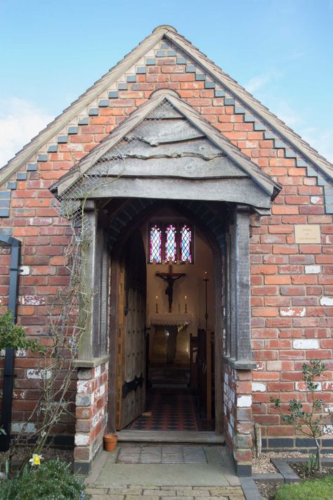 Smallest Private Chapel Small Chapel Interior, Chapel Interior, Home Chapel, Chapel Ideas, Bronze Centerpiece, Small Chapel, Big Sheds, Gothic Windows, Bristol England